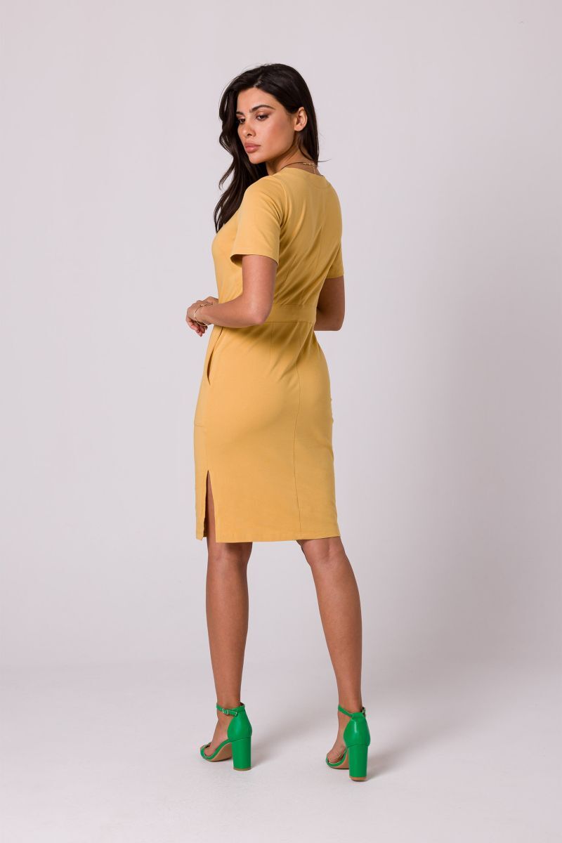 Letní elegantní šaty Be B263 žluté