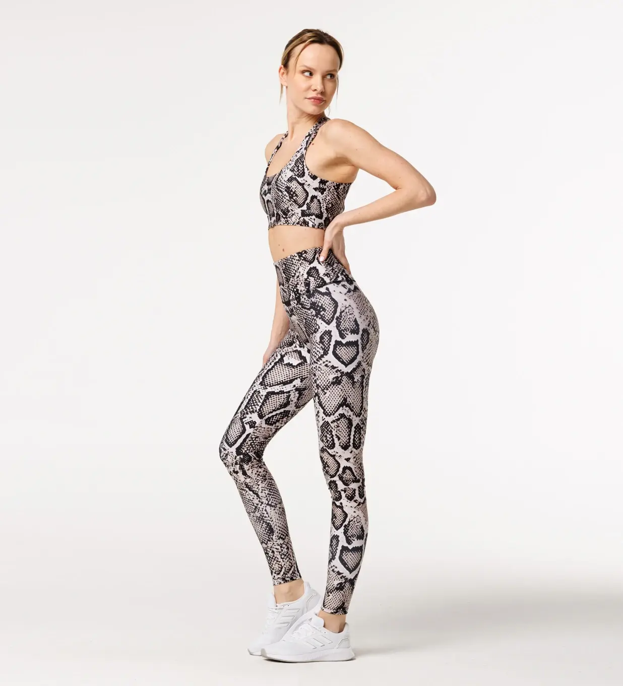 Bittersweet Paris Snake Skin dámské legíny s vysokým pasem