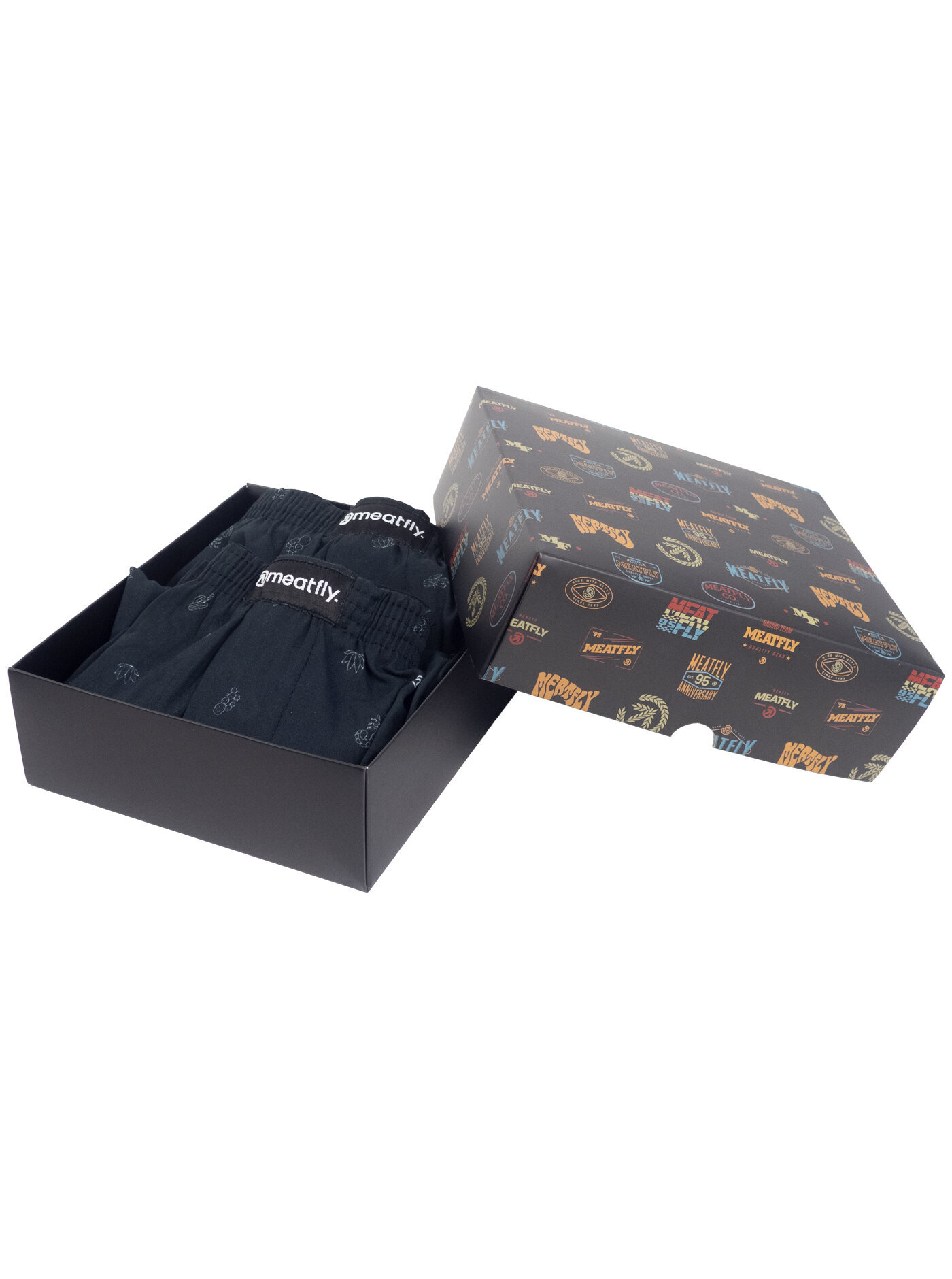 Meatfly pánské trenýrky Agostino Black Sanchez Gift Pack | Černá