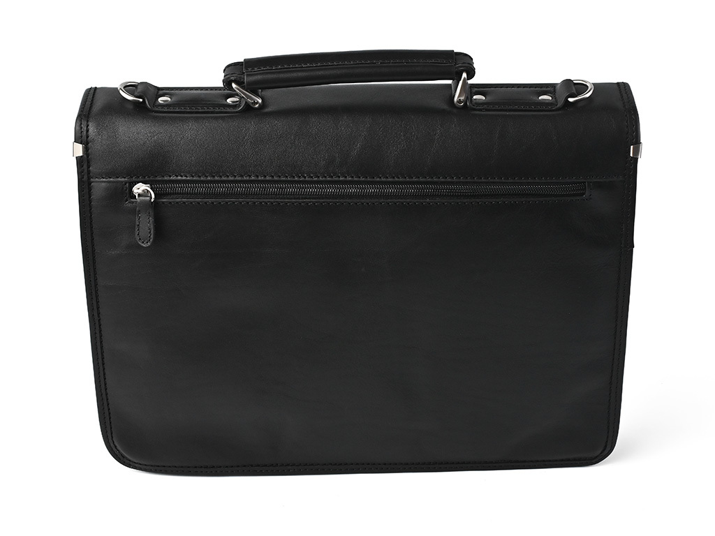 Nivasaža Kožená aktovka KAT31025-B černá
