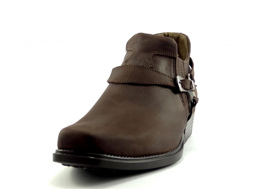 Selma westernové boty na motorku na koně nízká 1026 crazy horse brown