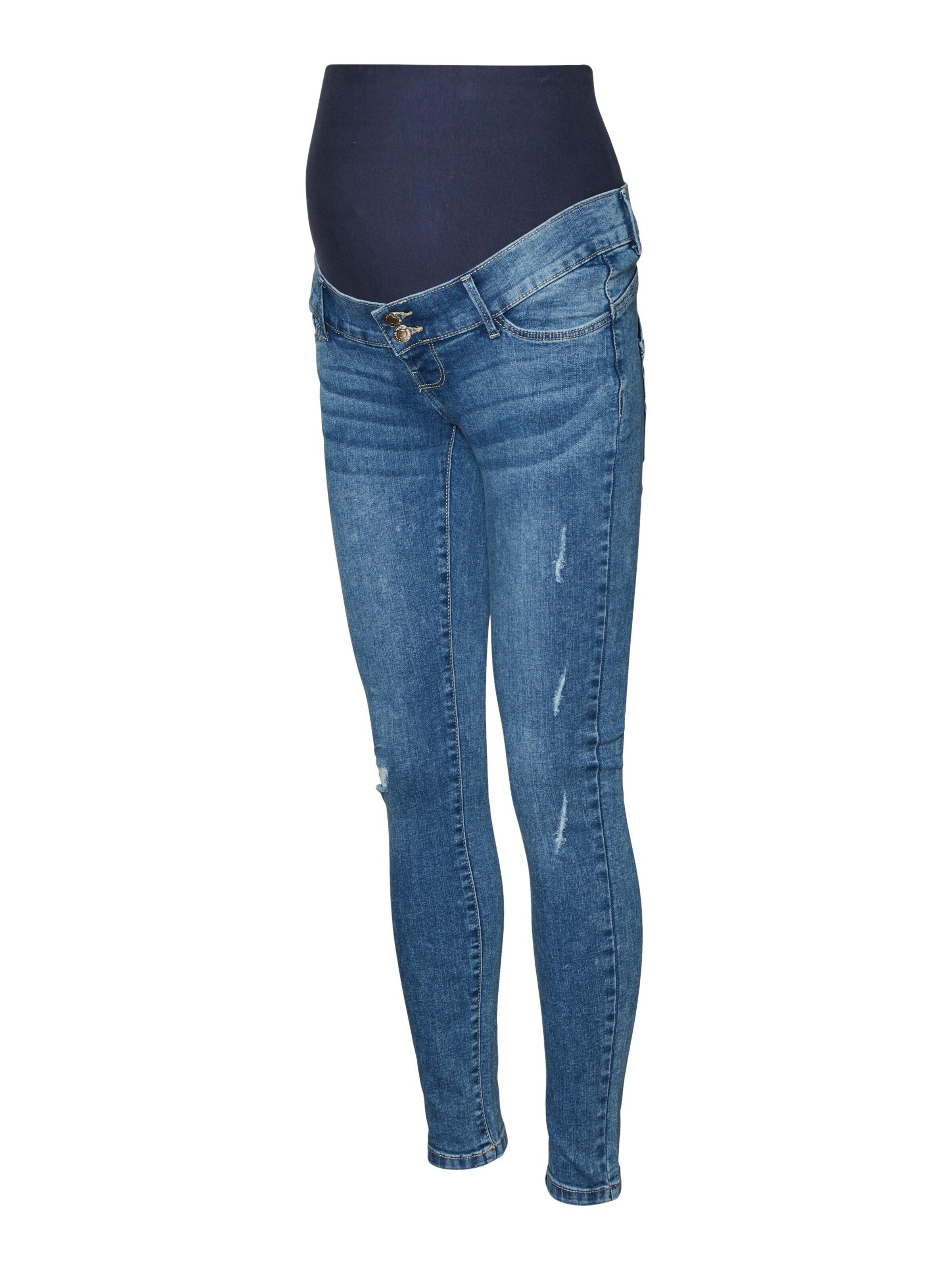 Vero Moda Maternity Džíny Sophia modrá / námořnická modř