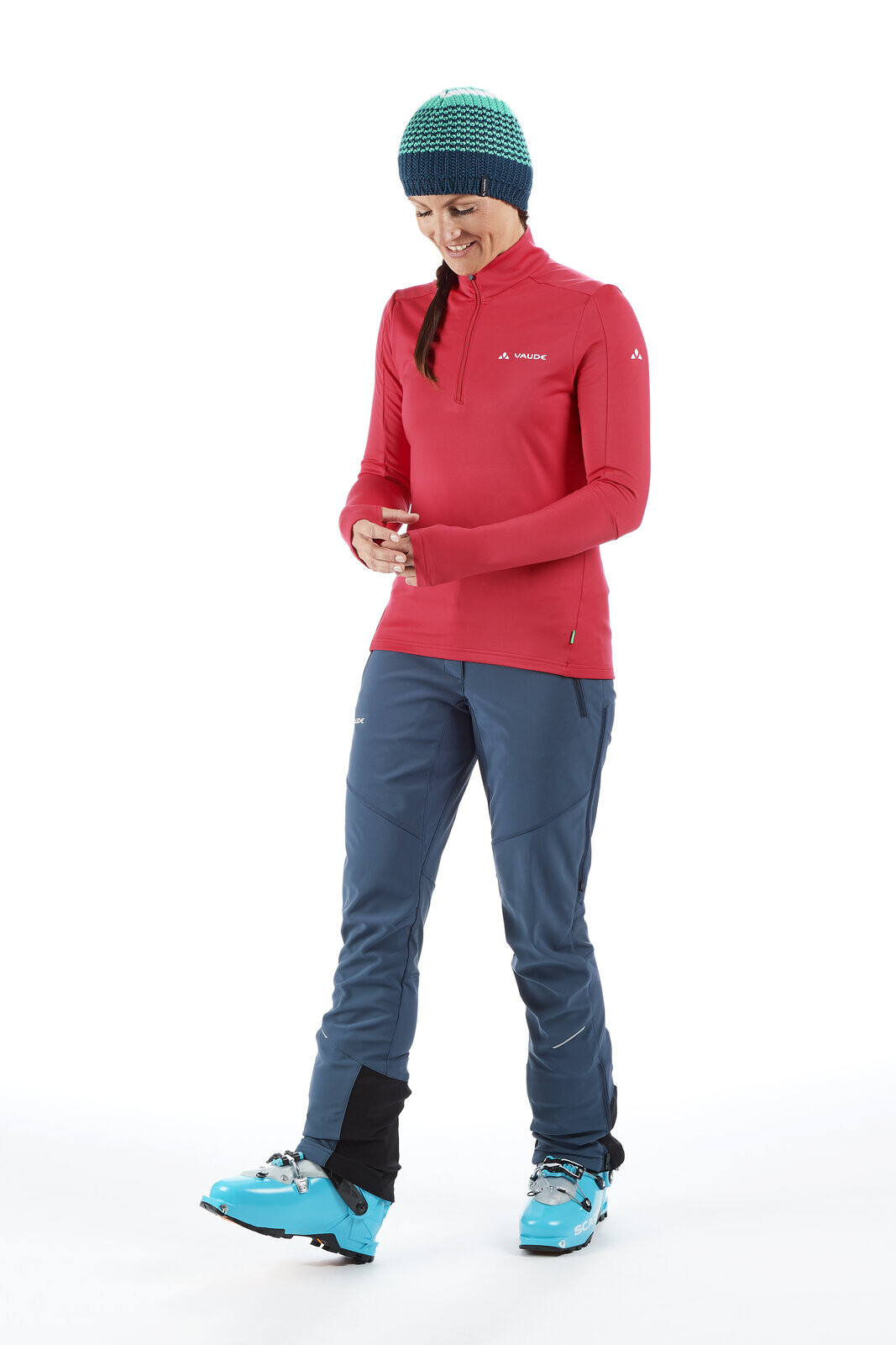 Vaude Livigno Halfzip II, dámský pulovr, tmavě modrá dark sea