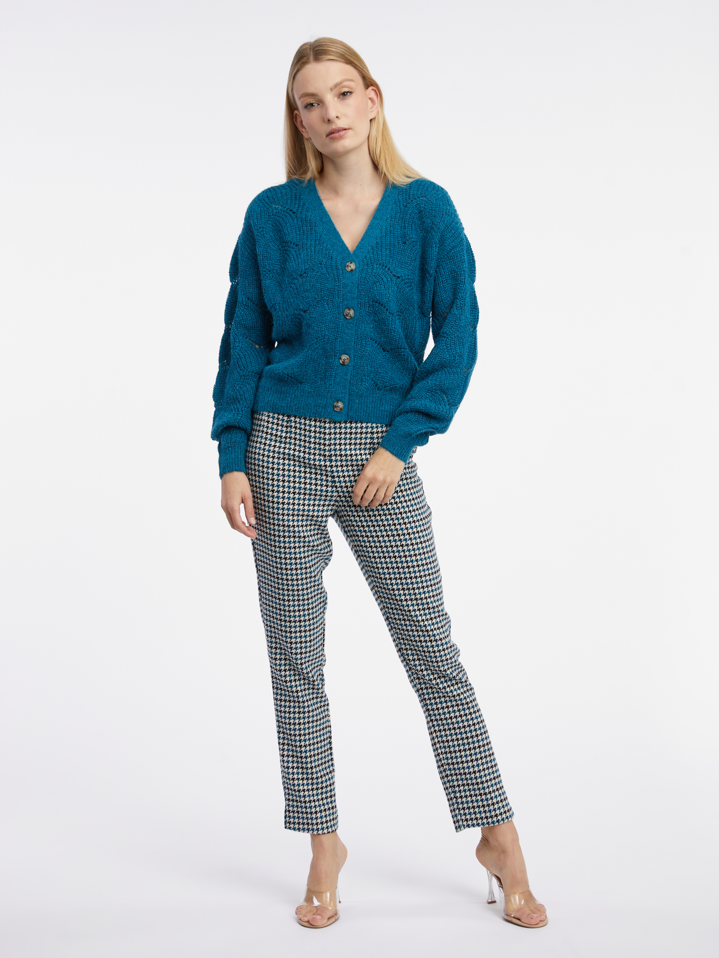 Orsay Modrý dámský kardigan - Dámské