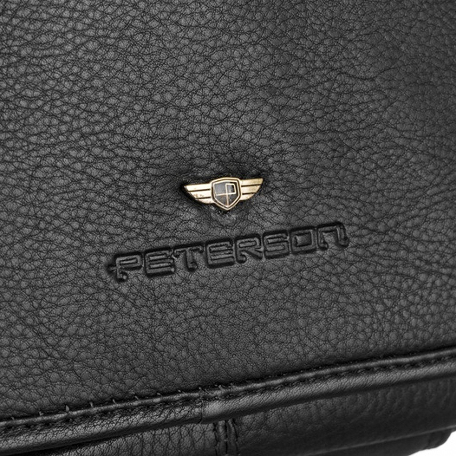 Pánská kožená taška Peterson PTN IG-8-NDM černá