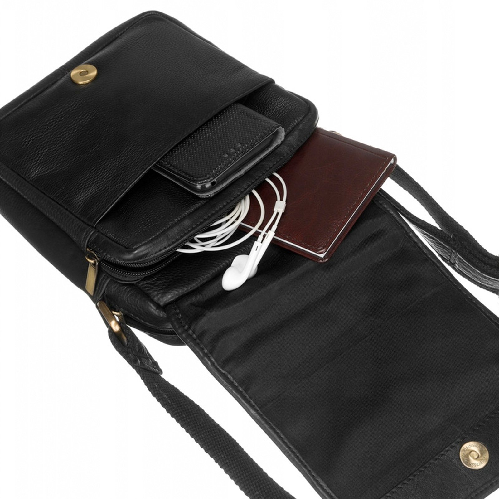 Pánská kožená taška Peterson PTN IG-8-NDM černá