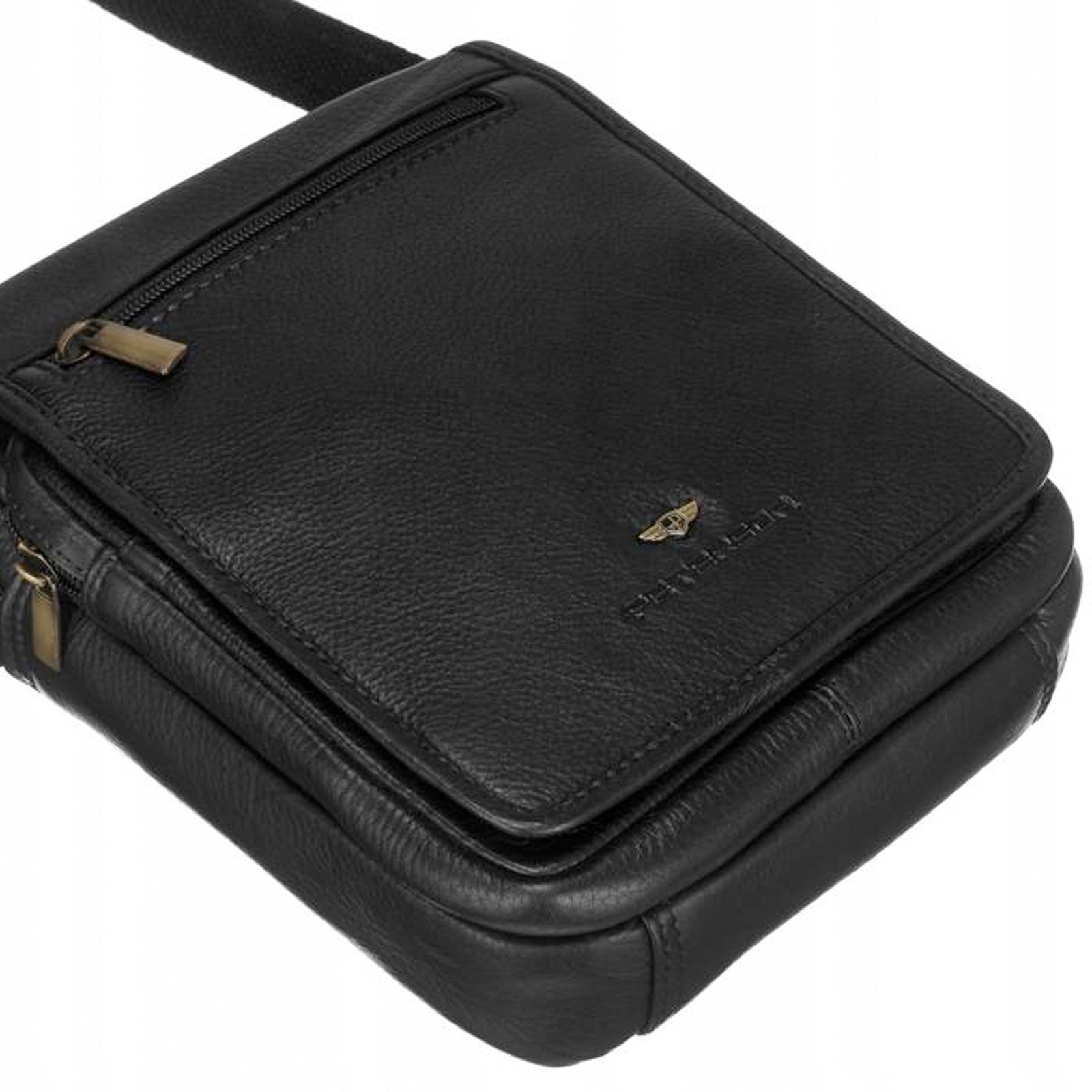 Pánská kožená taška Peterson PTN IG-8-NDM černá