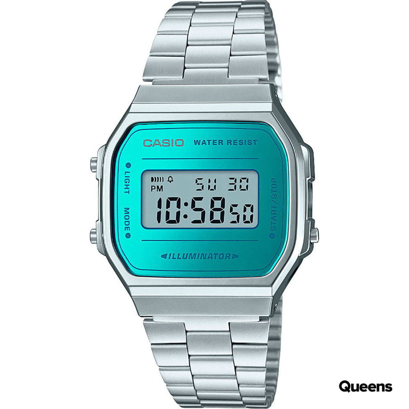 Hodinky Casio A 168WEM-2EF Silver/ Turquoise Universal