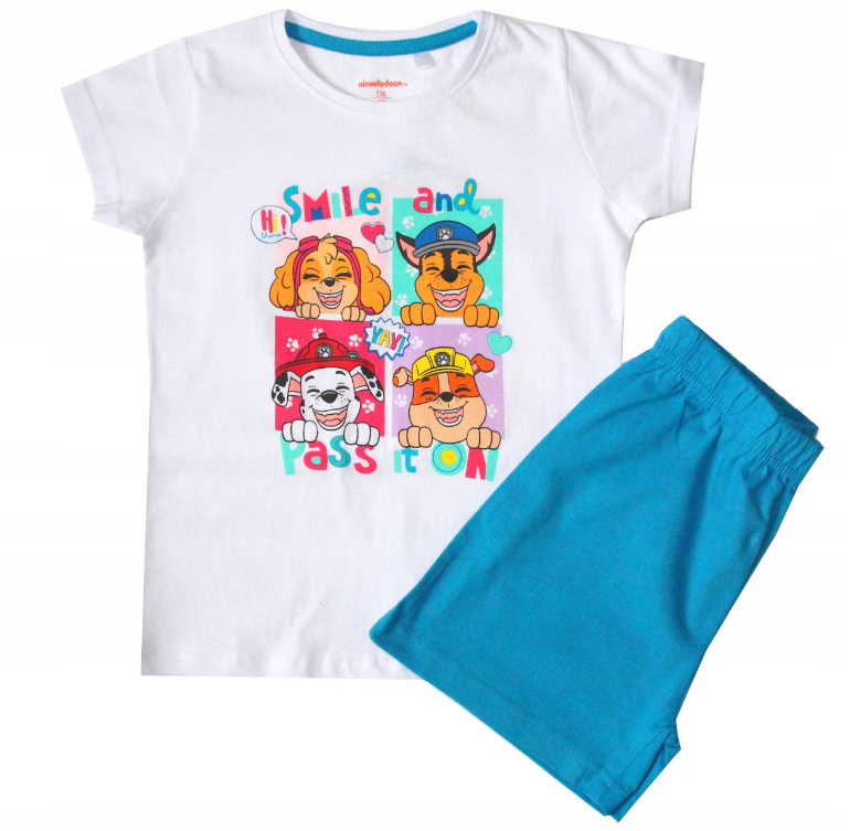 Tlapková patrola letní pyžamo modré PAW 52 04 1739