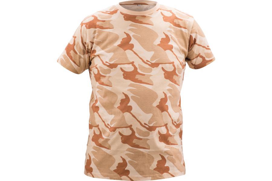 Cerva Tričko CRAMBE pánské maskáčové béžová