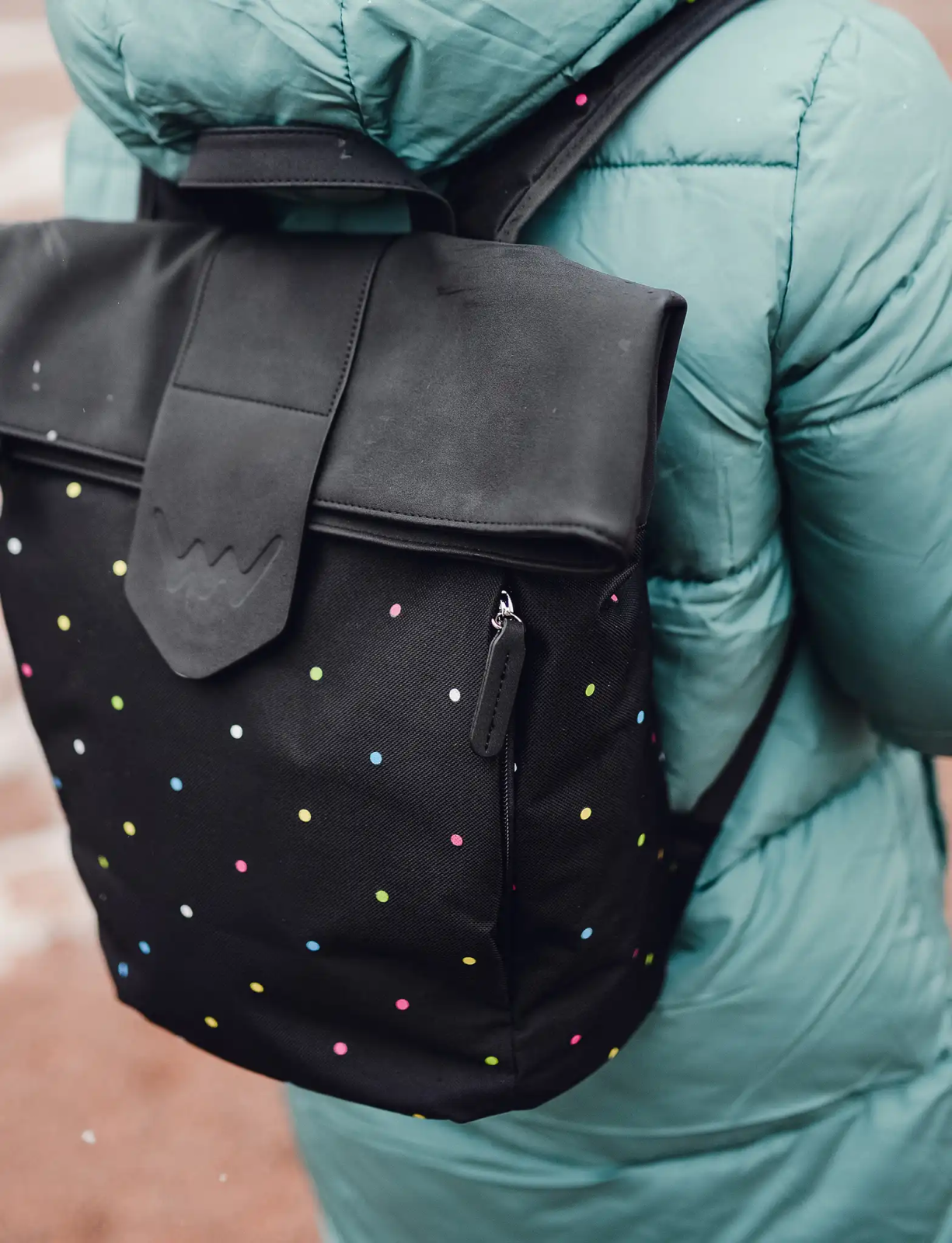 Vuch Mellora Dotty Backpack BLACK