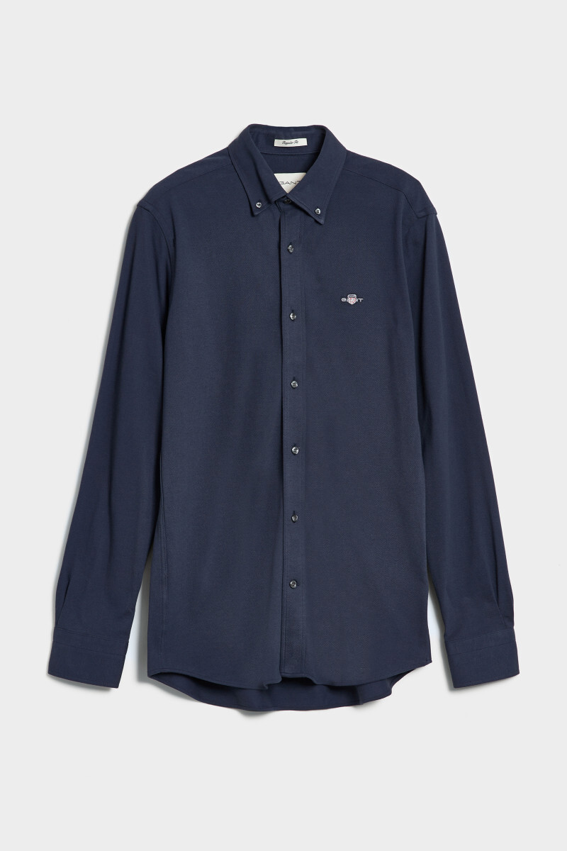 KOŠILE GANT REG JERSEY PIQUE SHIRT MARINE