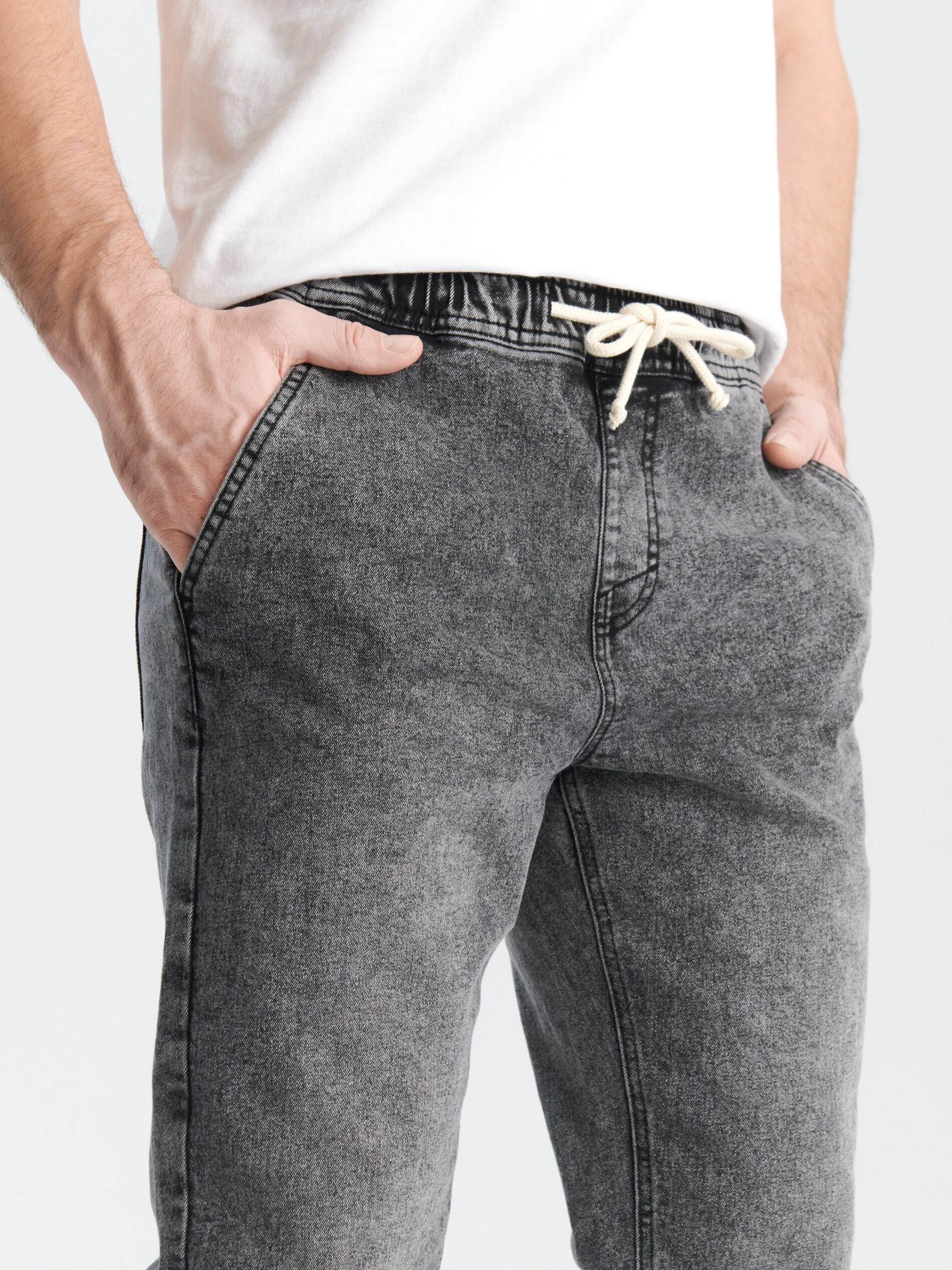 Sinsay - Džínové joggery - šedá