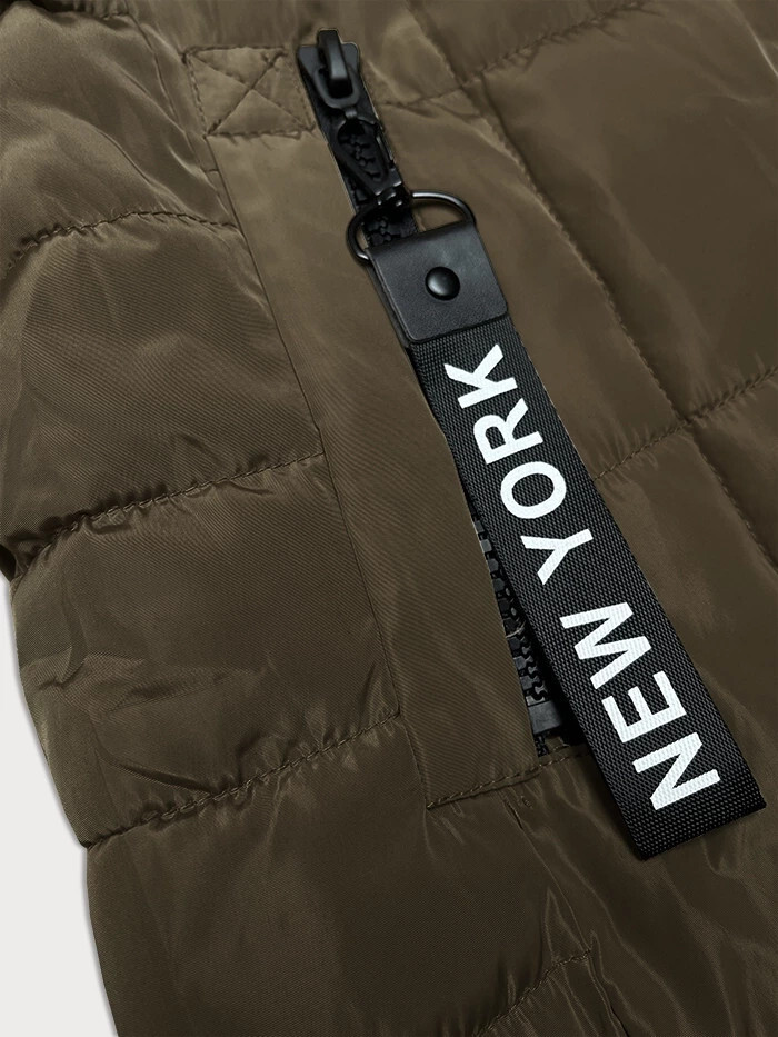 Dámská vesta v khaki barvě s kapucí S'West (B8226-11)