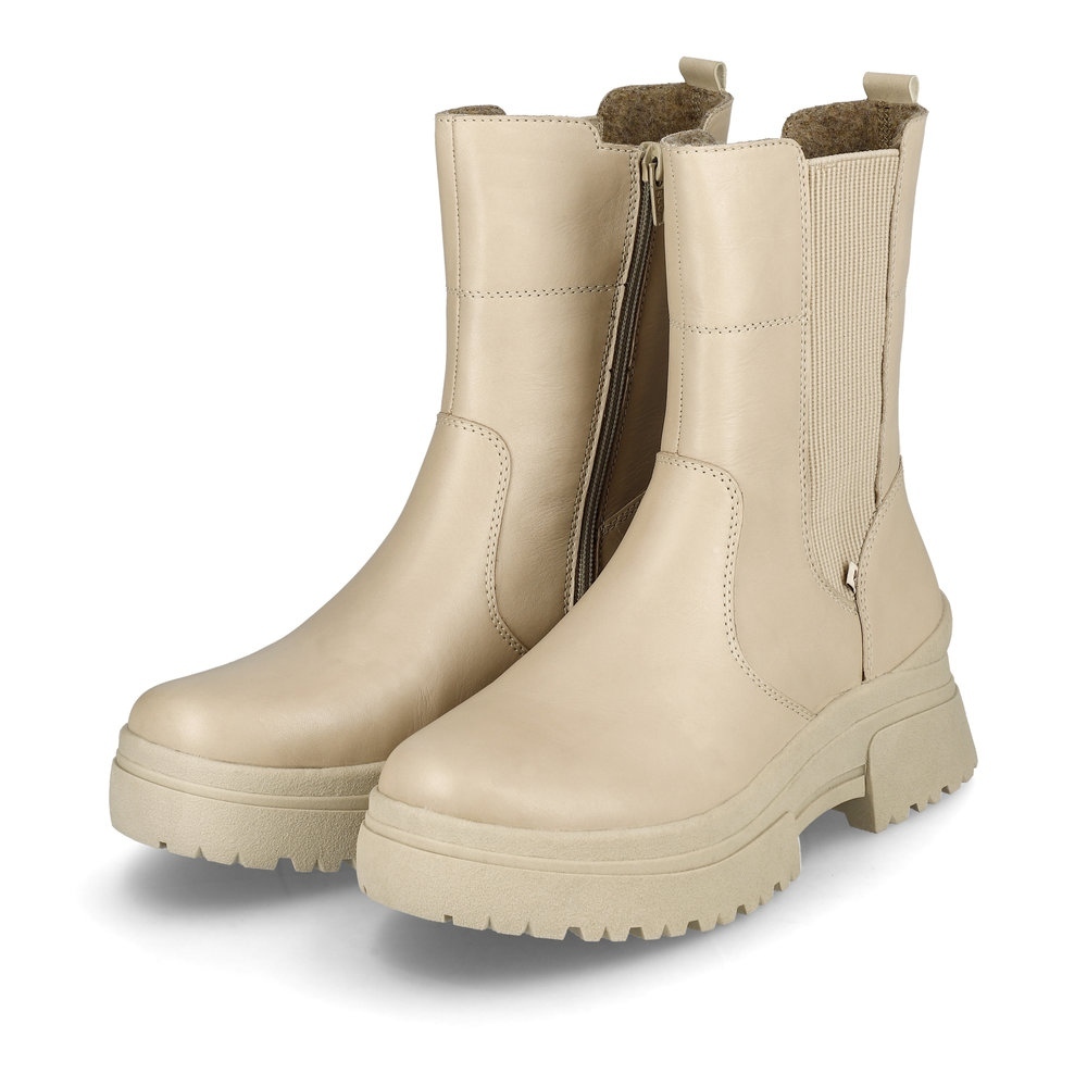 RIEKER - REVOLUTION Dámská kotníková obuv W0380-62 Rieker-R béžová