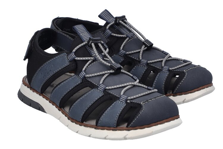 Pánské sandály v komfortním kulatém střihu Rieker 25246-14 modrá