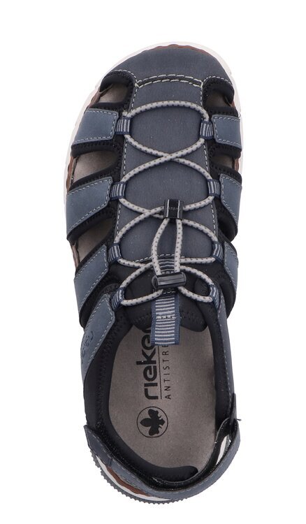 Pánské sandály v komfortním kulatém střihu Rieker 25246-14 modrá