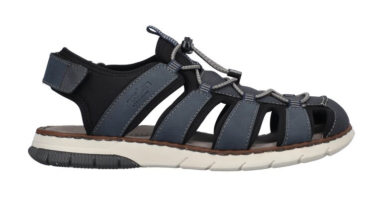 Pánské sandály v komfortním kulatém střihu Rieker 25246-14 modrá