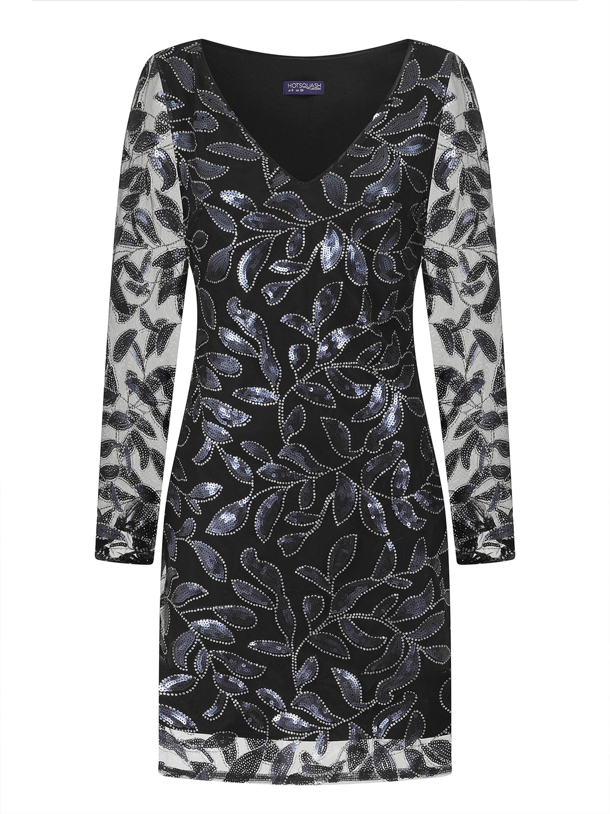 HotSquash Koktejlové šaty marine modrá / černá