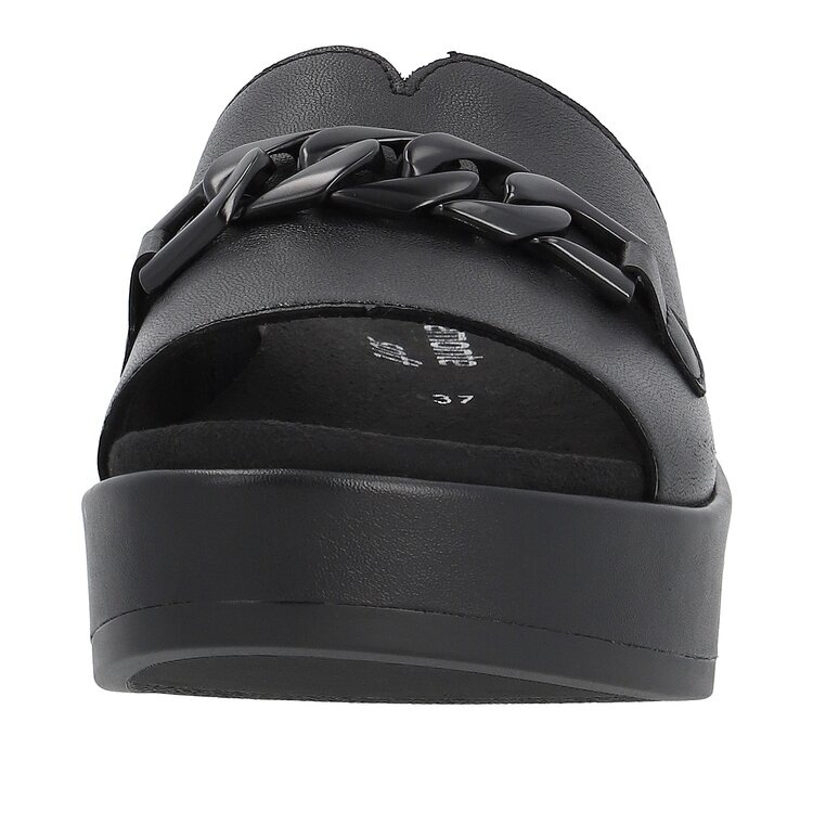 Dámské pantofle s řetízkovým detailem Rieker D1N51-00 černá