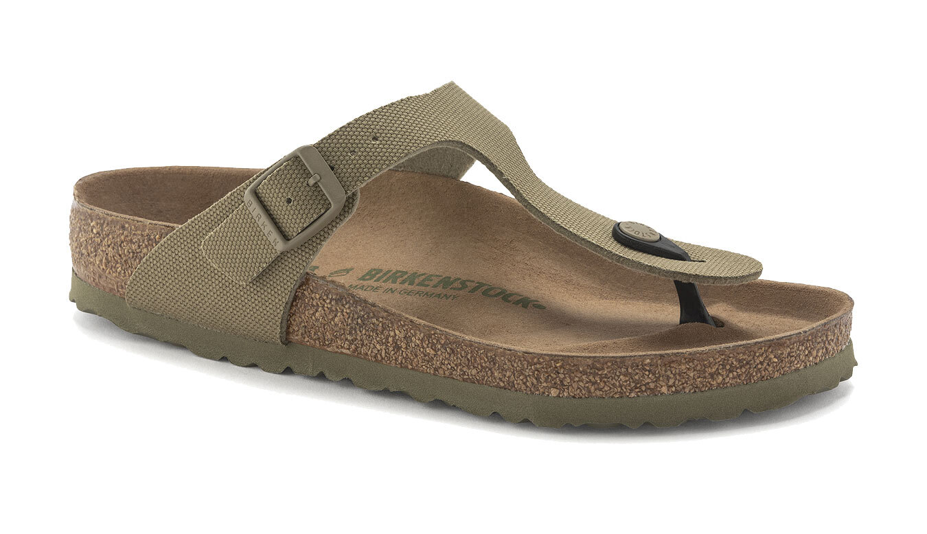 Birkenstock Gizeh Vegan Textile Regular Fit Unisex - Sandály Birkenstock - Zelená - 1023929-4.5