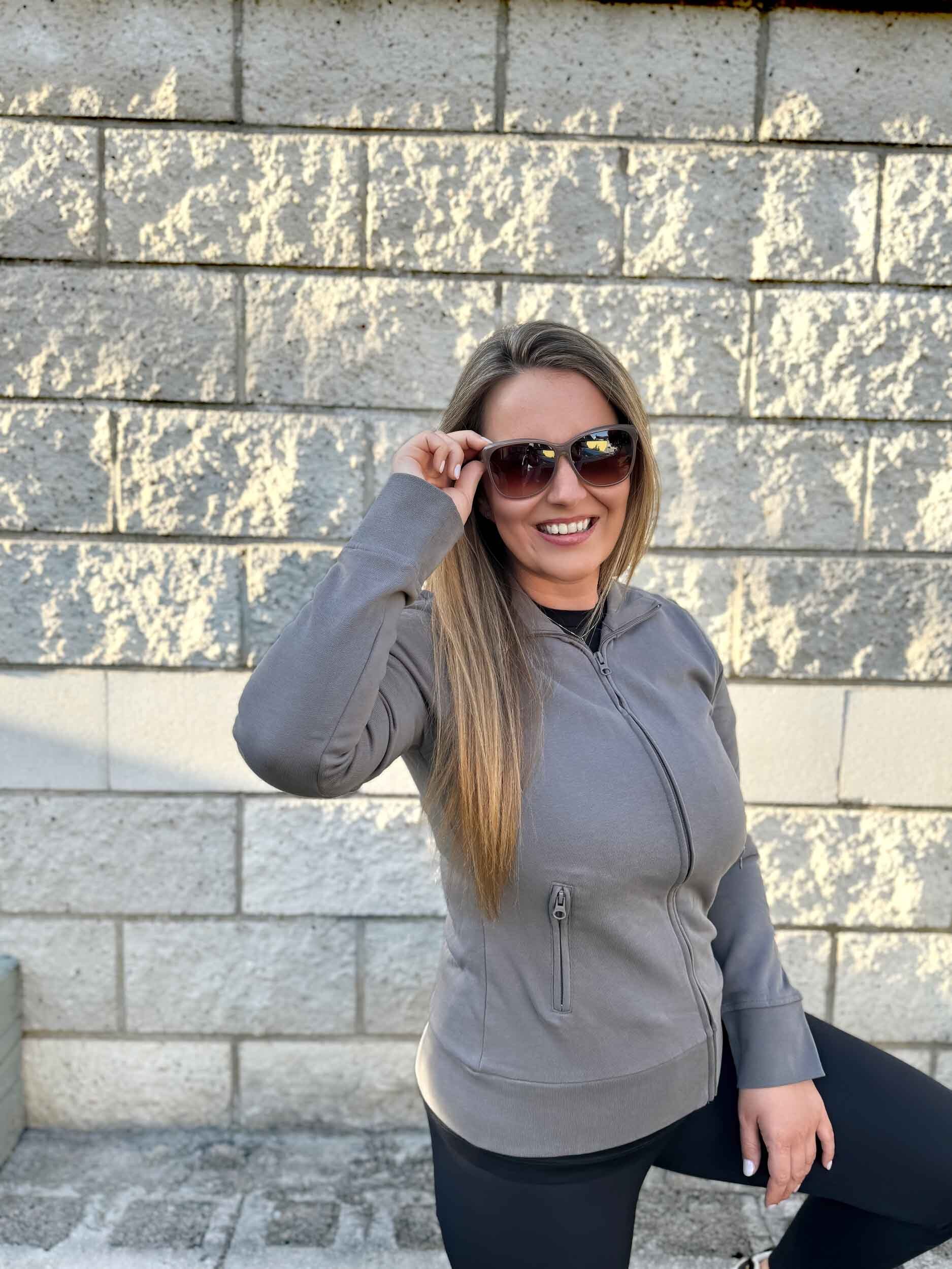 Dámská mikina Promodoro Jacket Stand-Up Collar 2XL