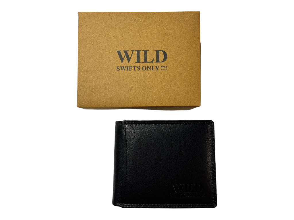 Wild Celokožená peněženka černá 0179