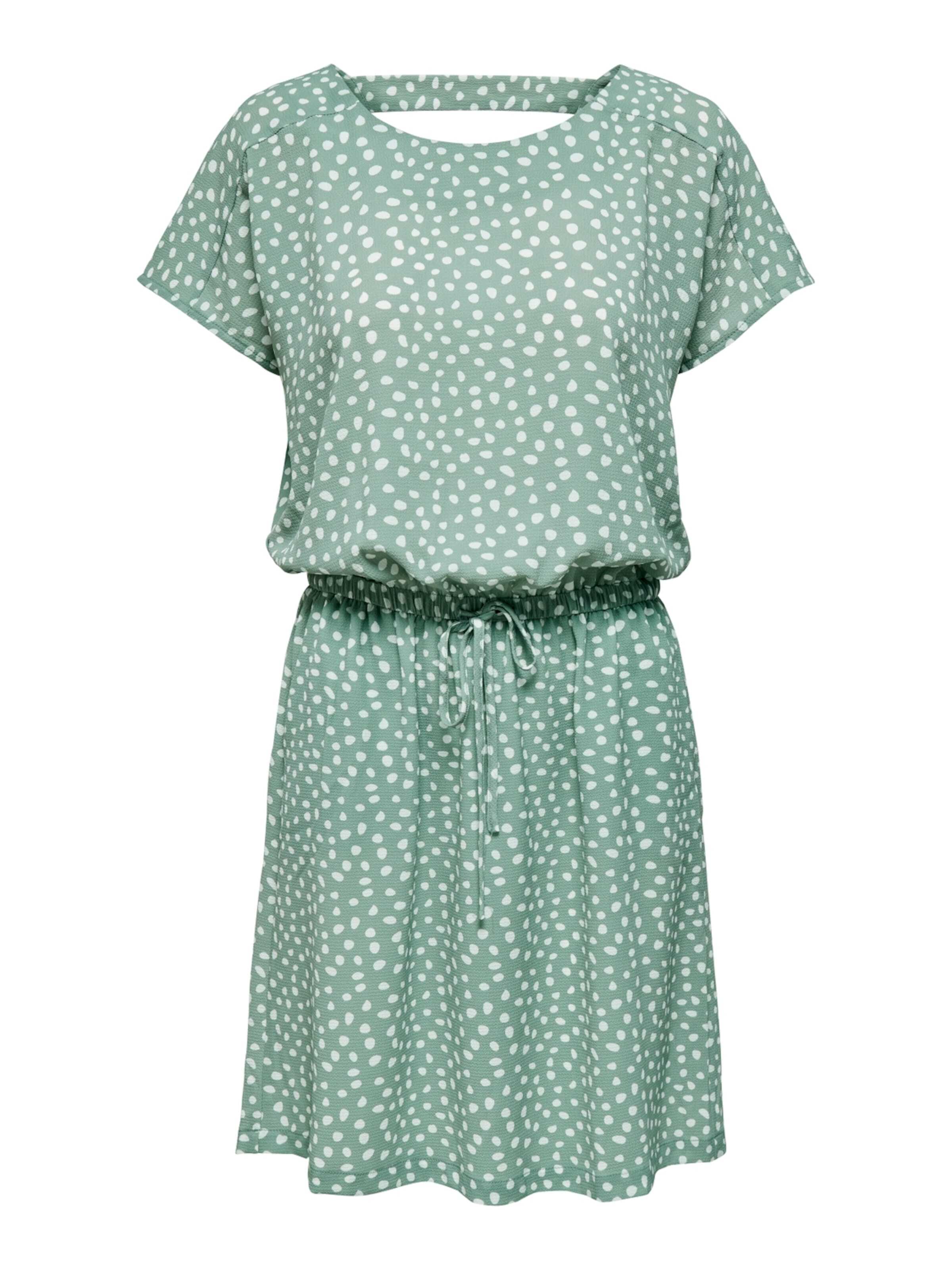 ONLY Šaty 'ONLMARIANA MYRINA' zelená / bílá