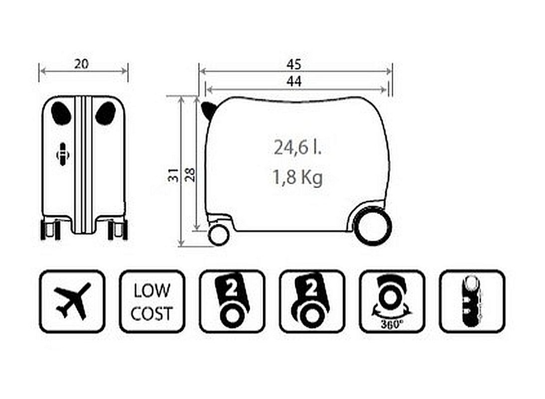 JOUMMABAGS Dětský kufřík na kolečkách Spiderman Hero ABS plast (JB-2451021)