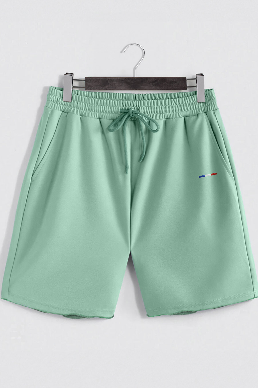 Šortky, Barva Světle Zelená, s Potiskem French Stripe