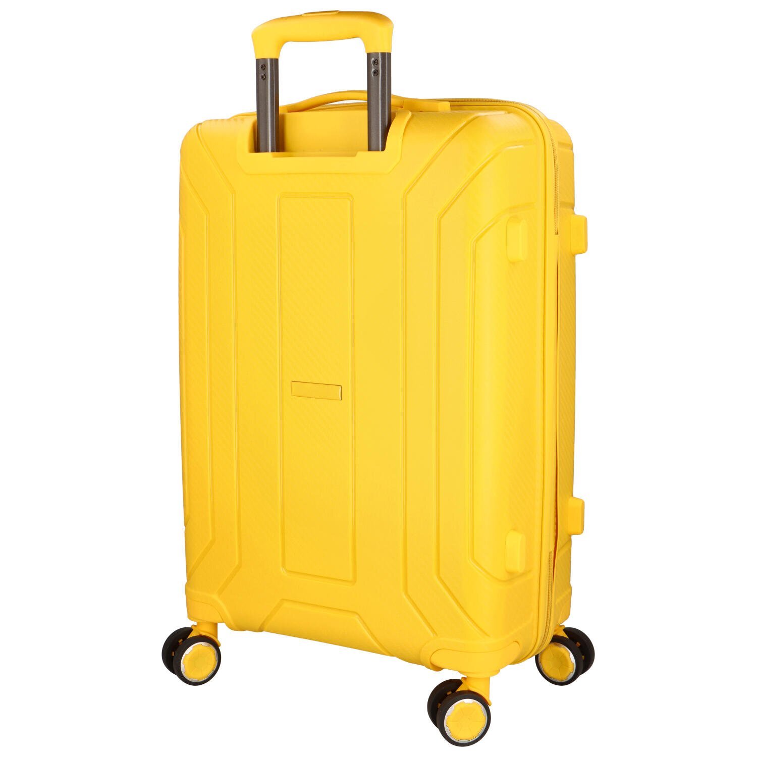 Cestovní plastový kufr Ormi Tiberius velikosti L, žlutý