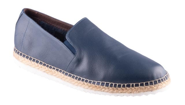 Pánské kožené mokasíny Dapi modré 15784