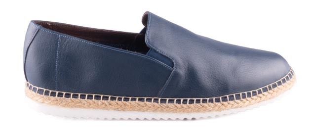 Pánské kožené mokasíny Dapi modré 15784