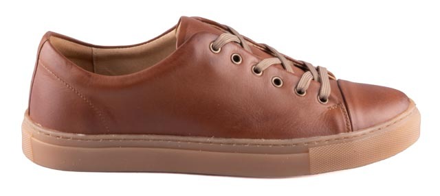 Pánské kožené polobotky Dapi hnědé 15550