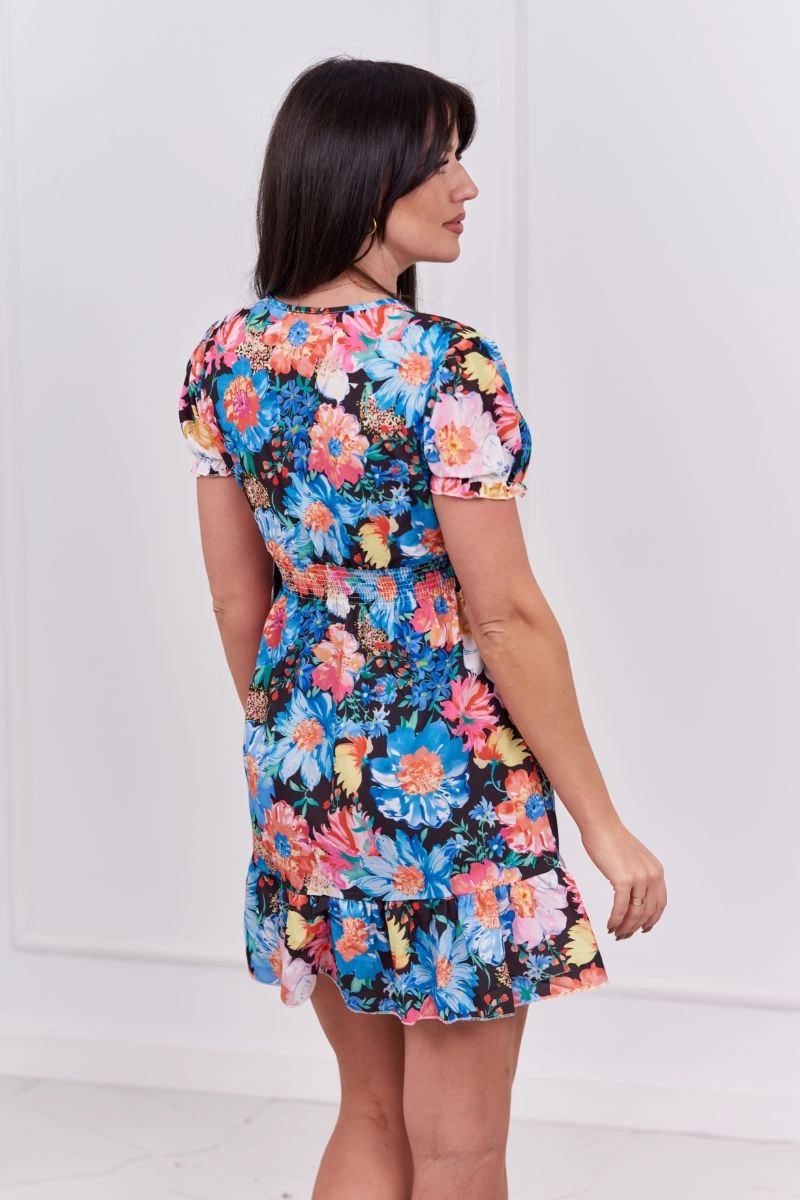 Kesi Květinové šaty Lulu s výstřihem do V