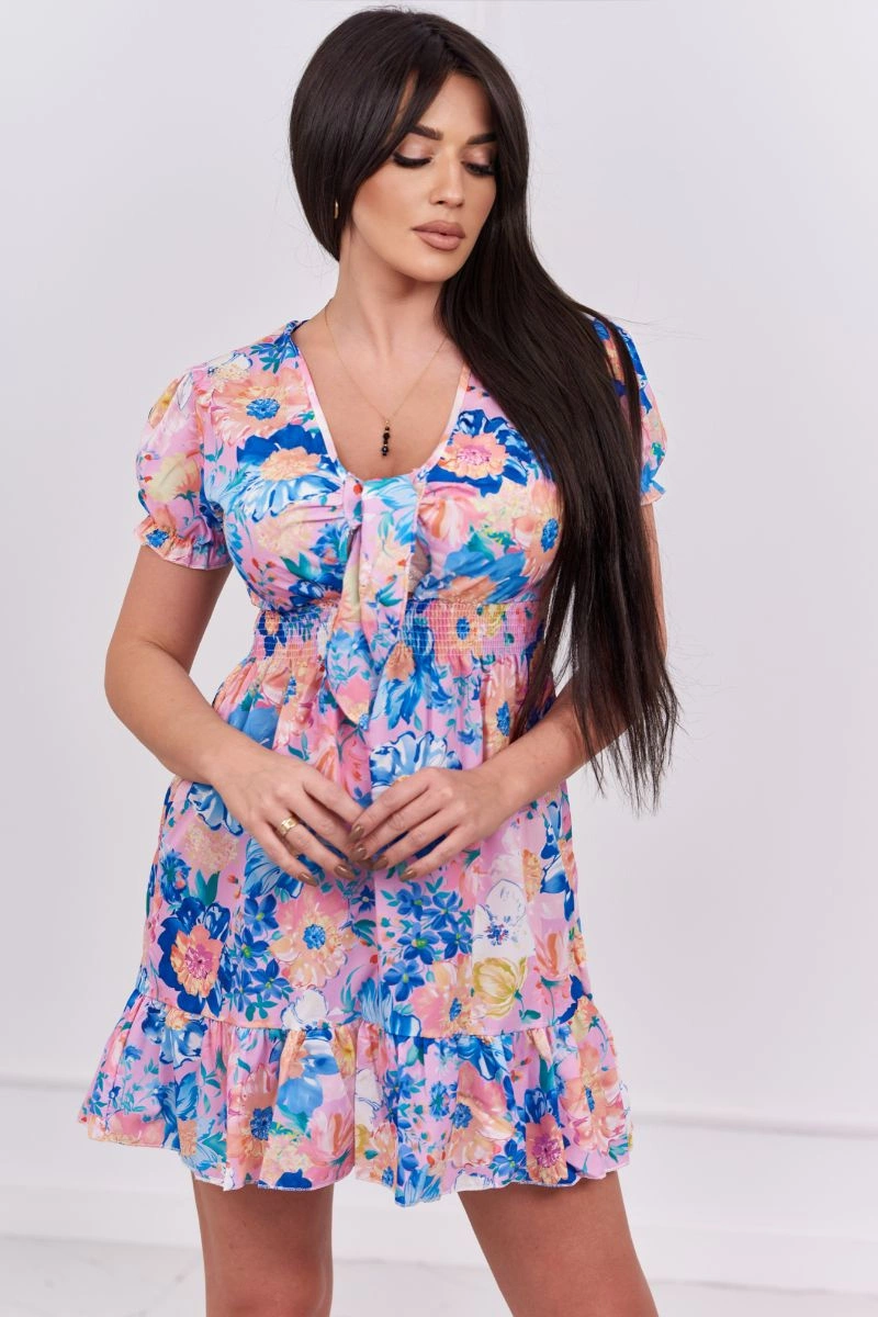 Kesi Květinové šaty Lulu s výstřihem do V