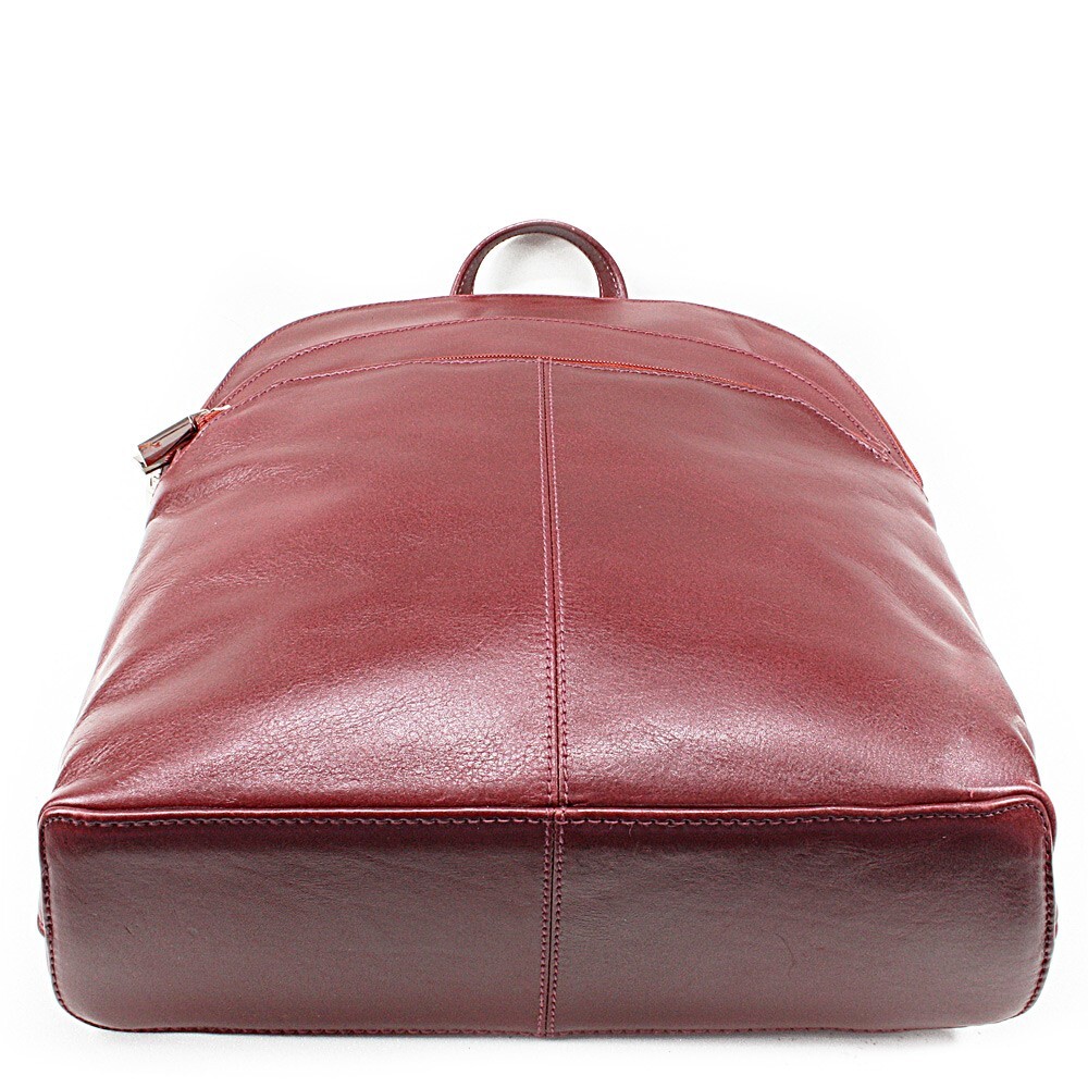 Arwel Červený kožený batoh 311-8955-31