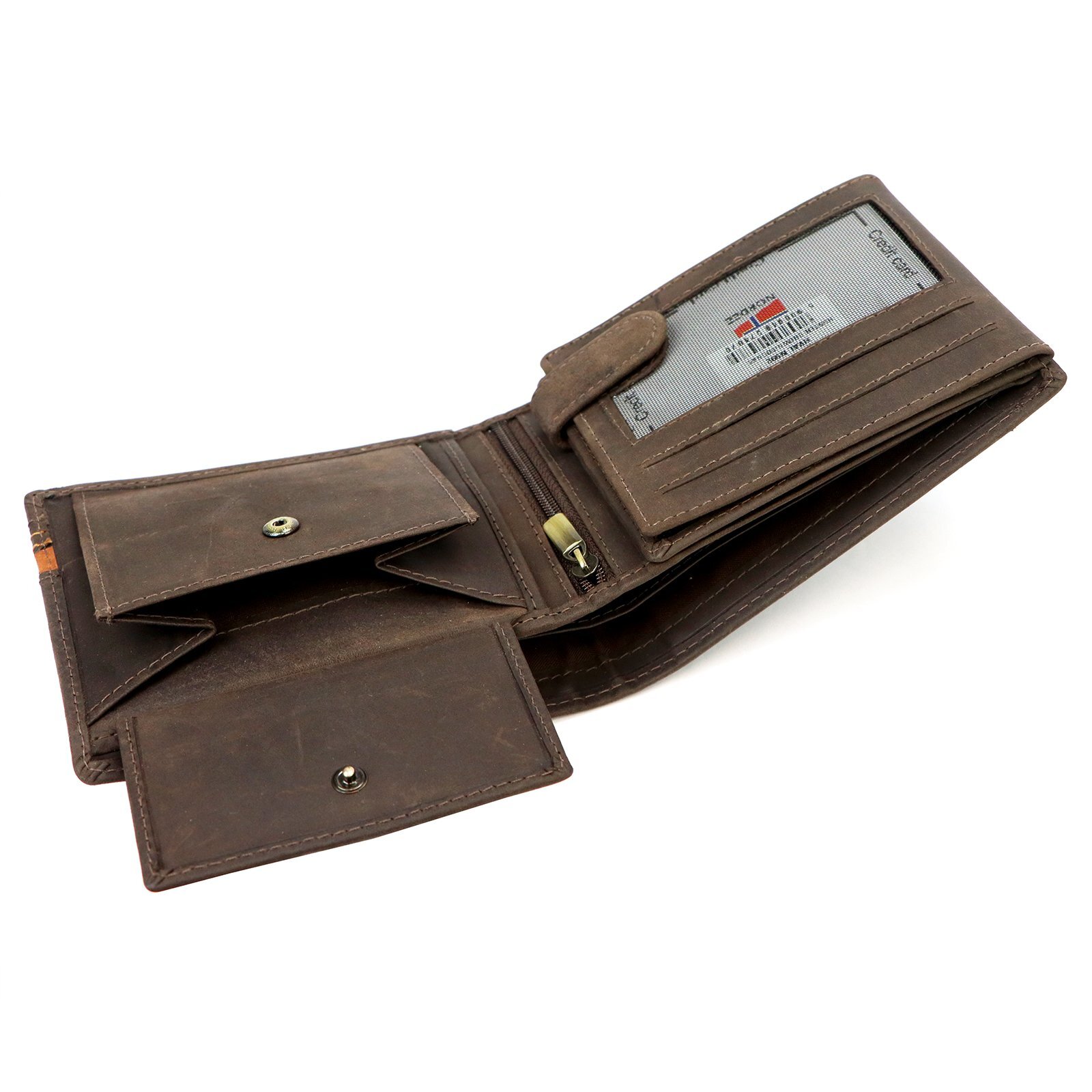 Pánská kožená peněženka Nordee BJORN N992 hnědá