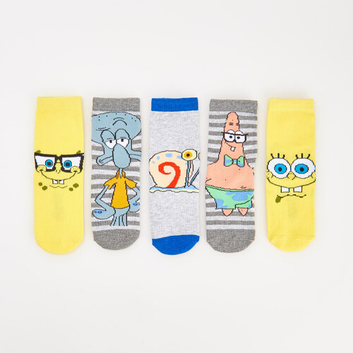 Reserved - 5 pack ponožky spongebob - Žlutá - GLAMI.cz