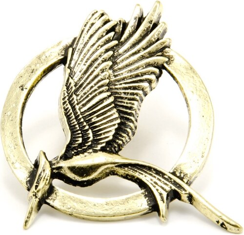 JewelsHall Hunger Games brož Reprodrozd bronzová menší - GLAMI.cz
