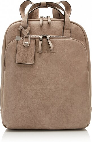 Castelijn & Beerens Elegantní kožený batoh na notebook 729577 šedý -  GLAMI.cz