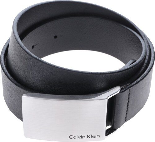 Calvin Klein Jeans Černý pánský kožený pásek Calvin Klein Mino - GLAMI.cz