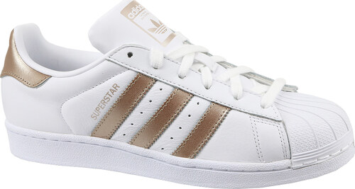 Adidas Bílé tenisky se zlatými pruhy (CG5463) - GLAMI.cz