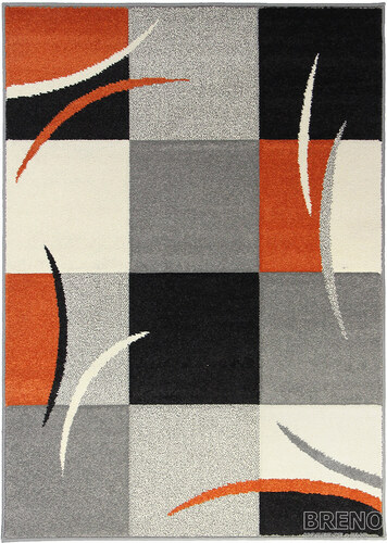 Breno Moderní kusový koberec Portland 3064Z23O | oranžový - GLAMI.cz