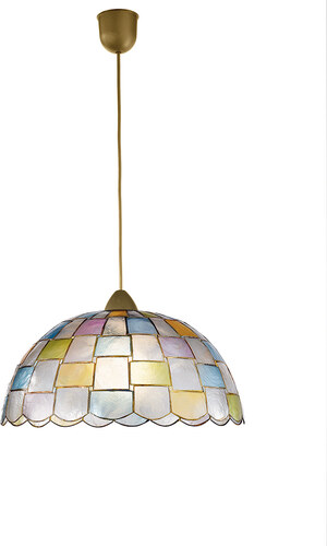 Faneurope I-PAULA-S1-1204 závěsný lustr se čtverečky s perletí ve stylu  Tiffany - GLAMI.cz