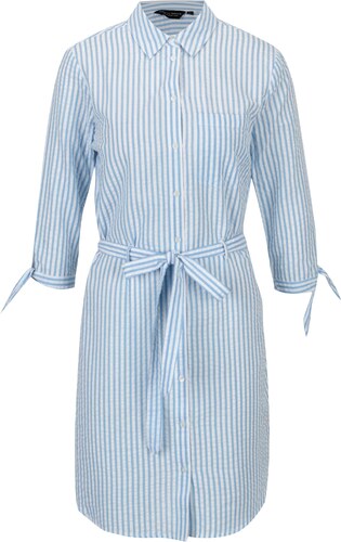 Modro-bílé pruhované košilové šaty Dorothy Perkins - GLAMI.cz