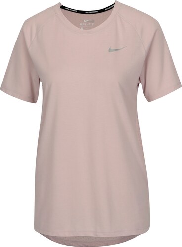 Růžové dámské funkční tričko Nike Tailwind - GLAMI.cz