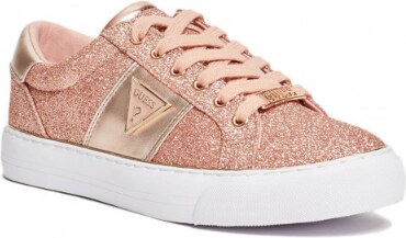 GUESS tenisky Gabey Low-Top Sneakers rose gold 38,5 - GLAMI.cz