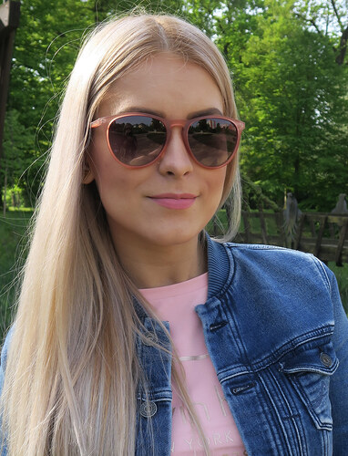 Matné růžové sluneční brýle Polaroid - GLAMI.cz