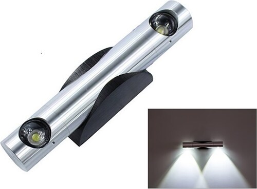 LED Light N2321 nástěnné svítidlo, bodové, 2x3W, čistá bílá 5500K - GLAMI.cz